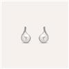 Stroili Orecchini Lobo Gabrielle Oro Bianco Perla D'Acqua Dolce Cubic Zirconia