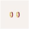 Stroili Orecchini A Cerchio Toujours Oro Giallo Cubic Zirconia