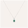 Stroili Collana Charlotte Oro Bianco Smeraldo Diamante