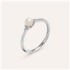 Stroili Anello Solitario Gabrielle Oro Bianco Perla D'Acqua Dolce Cubic Zirconia
