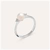 Stroili Anello Solitario Gabrielle Oro Bianco Perla D'Acqua Dolce Cubic Zirconia