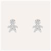 Stroili Orecchini Lobo Claire Oro Bianco Cubic Zirconia