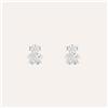 Stroili Orecchini Lobo Claire Oro Bianco Cubic Zirconia