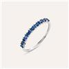 Stroili Anello Riviere Charlotte Oro Bianco Zaffiro