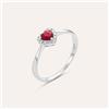 Stroili Anello Solitario Charlotte Oro Bianco Rubino Diamante