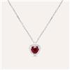Stroili Collana Charlotte Oro Bianco Rubino Diamante