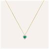 Stroili Collana Charlotte Oro Giallo Smeraldo Diamante