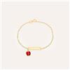 Stroili Bracciale Con Targhetta Holy Oro Giallo Cristallo