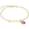 Stroili Bracciale Con Targhetta Holy Oro Giallo Cristallo