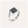 Stroili Anello Chevalier L'homme Or Oro Bianco Cubic Zirconia