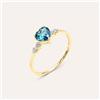 Stroili Anello Solitario Amélie Oro Giallo Topazio Cubic Zirconia