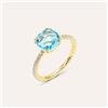 Stroili Anello Solitario Amélie Oro Giallo Topazio Cubic Zirconia
