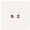 Stroili Orecchini Lobo Punto Luce Amélie Oro Giallo Ametista Cubic Zirconia