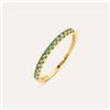 Stroili Anello Riviere Charlotte Oro Giallo Smeraldo