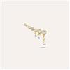 Stroili Mono Orecchino Lobo Bon Ton Oro Giallo Cubic Zirconia