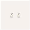 Stroili Orecchini Lobo Bon Ton Oro Giallo Perla D'Acqua Dolce Cubic Zirconia