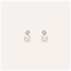 Stroili Orecchini Lobo Bon Ton Oro Bianco Perla D'Acqua Dolce Cubic Zirconia