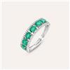 Stroili Anello Fascia Charlotte Oro Bianco Smeraldo Diamante