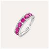 Stroili Anello Fascia Charlotte Oro Bianco Rubino Diamante