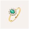 Stroili Anello Solitario Charlotte Oro Giallo E Smeraldo Con Diamanti