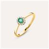 Stroili Anello Solitario Kate Charlotte Oro Giallo Smeraldo Diamante