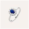 Stroili Anello Solitario Kate Charlotte Oro Bianco Zaffiro Diamante