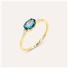 Stroili Anello Solitario Amélie Oro Giallo Topazio Cubic Zirconia