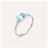 Stroili Anello Solitario Amélie Oro Bianco Topazio Cubic Zirconia