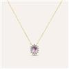 Stroili Collana Amélie Oro Giallo Ametista Cubic Zirconia
