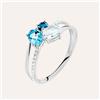 Stroili Anello Trilogy Amélie Oro Bianco Topazio Cubic Zirconia