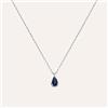 Stroili Collana Punto Luce Charlotte Oro Bianco Zaffiro