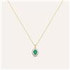 Stroili Collana Charlotte Oro Giallo Smeraldo Diamante