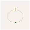 Stroili Bracciale Punto Luce Charlotte Oro Giallo Smeraldo