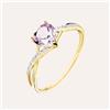 Stroili Anello Amélie Oro Giallo Ametista Cubic Zirconia