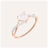 Stroili Anello Amélie Oro Rosa Quarzo Cubic Zirconia