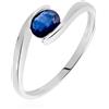 Stroili Anello Solitario Charlotte Oro Bianco Zaffiro
