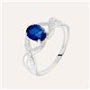 Stroili Anello Charlotte Oro Bianco Zaffiro Diamante
