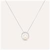 Stroili Collana Gabrielle Oro Bianco Perla D'Acqua Dolce Cubic Zirconia