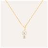 Stroili Collana Gabrielle Oro Giallo Perla D'Acqua Dolce Cubic Zirconia