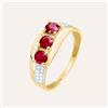 Stroili Anello Trilogy Charlotte Oro Giallo Rubino Diamante