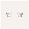 Stroili Orecchini Lobo Claire Oro Bianco Cubic Zirconia