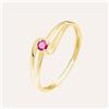 Stroili Anello Solitario Charlotte Oro Giallo Rubino