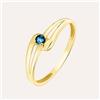 Stroili Anello Solitario Charlotte Oro Giallo Zaffiro