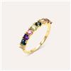 Stroili Anello Riviere Amélie Oro Giallo Ametista Topazio Morganite Peridoto Tormalina