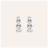 Stroili Orecchini Lobo Trilogy Grace Oro Bianco Diamante
