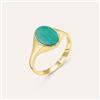Stroili Anello Chevalier Beverly Oro Giallo Malachite