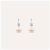Stroili Orecchini Lobo Monachella Gabrielle Oro Bianco Perla D'Acqua Dolce Cubic Zirconia
