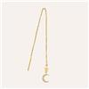 Stroili Mono Orecchino Pendente Saliscendi Beverly Oro Giallo Cubic Zirconia