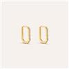Stroili Orecchini A Cerchio Toujours Oro Giallo Cubic Zirconia