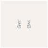 Stroili Orecchini Lobo Trilogy Bon Ton Oro Bianco Cubic Zirconia